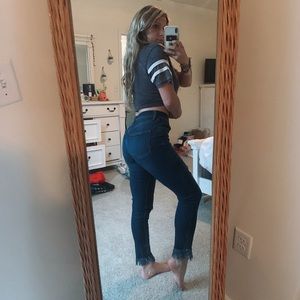 Free People Fringe Jeans